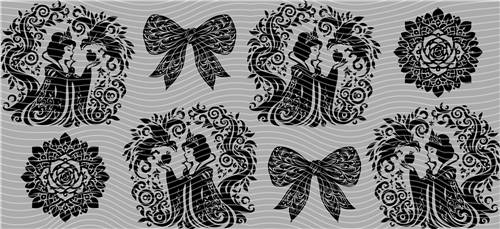 16oz black and white-B 47